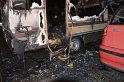 Auto 1 Wohnmobil ausgebrannt Koeln Gremberg Kannebaeckerstr P5438